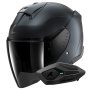 Casque jet Shark Skwal Jet Dark Shadow Mat B16 + Kit Bluetooth Sena for Shark Solo