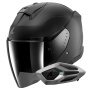 Casque jet Shark Skwal Jet Dark Shadow Mat KMA + Kit Bluetooth Sena for Shark Mesh Solo