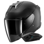 Casque jet Shark Skwal i3 Jet Dark Shadow Mat KMA + Kit Bluetooth Sena for Shark