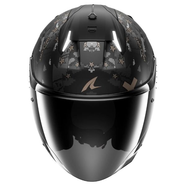 Shark Skwal i3 Jet Hellcat Mat KUA + Kit Bluetooth Sena for Shark