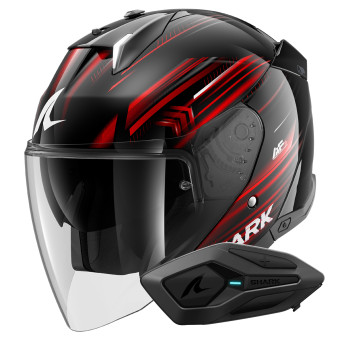 Casque jet Shark Skwal i3 Jet Light-Blur KRW + Kit Bluetooth Sena for Shark Solo Casque jet Shark Skwal i3 Jet Light-Blur KRW + Kit Bluetooth Sena for Shark Solo