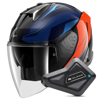 Casque jet Shark Skwal i3 Jet Mekarium KUO + Kit Bluetooth BT Mini Single Casque jet Shark Skwal i3 Jet Mekarium KUO + Kit Bluetooth BT Mini Single