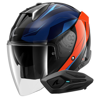 Casque jet Shark Skwal i3 Jet Mekarium KUO + Kit Bluetooth Sena for Shark Solo Casque jet Shark Skwal i3 Jet Mekarium KUO + Kit Bluetooth Sena for Shark Solo