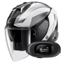 Casque jet Shark Skwal i3 Jet Mekarium KUW + Kit bluetooth 5R Lite Solo