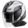 Casque jet Shark Skwal i3 Jet Mekarium KUW + Kit Bluetooth Sena for Shark Solo