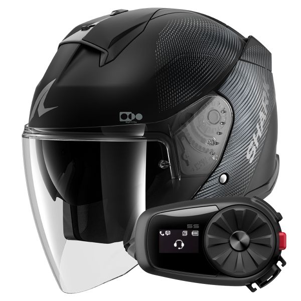jet Shark Skwal i3 Jet SP Lyne Mat KAA + Kit Bluetooth 5S Solo