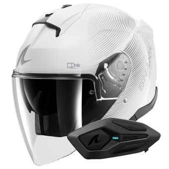 Casque jet Shark Skwal i3 Jet SP Lyne WSS + Kit Bluetooth Sena for Shark Solo Casque jet Shark Skwal i3 Jet SP Lyne WSS + Kit Bluetooth Sena for Shark Solo