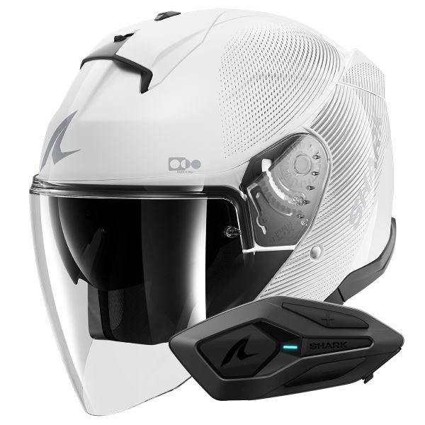 jet Shark Skwal i3 Jet SP Lyne WSS + Kit Bluetooth Sena for Shark Solo