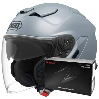 jet Shoei J-Cruise 3 Basalt Grey + Intercom Sena SRL-03