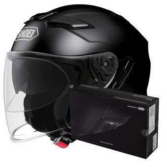 jet Shoei J-Cruise II Black + Intercom Sena SRL-Mesh