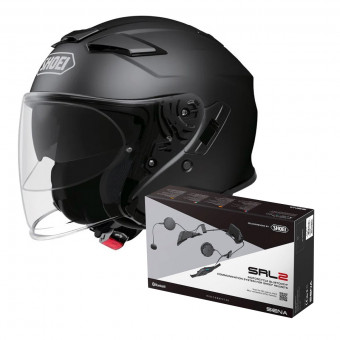 jet Shoei J-Cruise II Matt Black + Intercom Sena Gt-Air 2 - J-Cruise II SRL-02