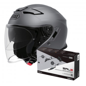 jet Shoei J-Cruise II Matt Deep Grey + Intercom Sena Gt-Air 2 - J-Cruise II SRL-02