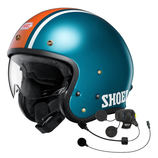 jet Shoei J.O2 Aventure TC-2 + Kit Bluetooth SMH5 FM01