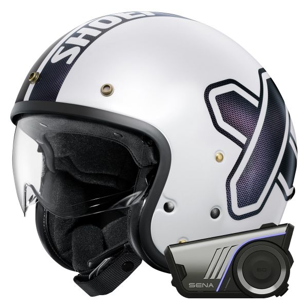 jet Shoei J.O2 Cross-Logo2 TC-6 + Kit Bluetooth Harman Kardon 60S