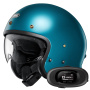 Casque jet Shoei J.O2 Laguna Azul + Kit bluetooth 5R Lite Solo