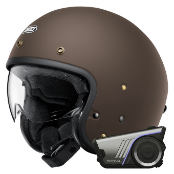 jet Shoei J.O2 Marrn Mate + Kit Bluetooth Harman Kardon 60S