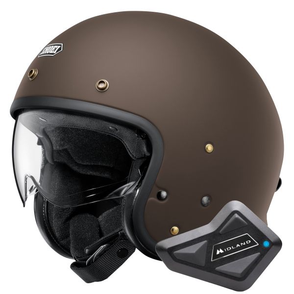 jet Shoei J.O2 Marrn Mate + BT Mini Kit Bluetooth