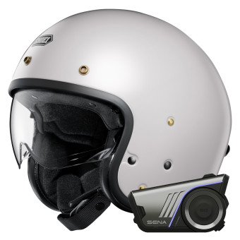 jet Shoei J.O2 Off White + Kit Bluetooth Harman Kardon 60S