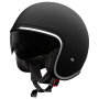 Casque jet Stormer Aura Solid Matt Black
