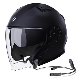 jet Stormer Rival Black Matt + Kit Bluetooth Lokui K10
