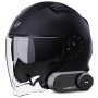 Casque jet Stormer Rival Black Matt + Kit Bluetooth Lokui K30