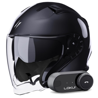 jet Stormer Rival Black Pearly + Kit Bluetooth Lokui K30