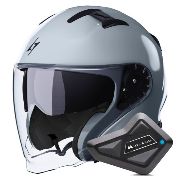 jet Stormer Rival Grey Nardo Glossy + Kit Bluetooth BT Mini jet Stormer Rival Grey Nardo Glossy + Kit Bluetooth BT Mini