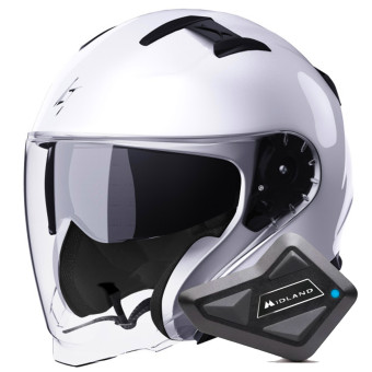 jet Stormer Rival White Pearly + Kit Bluetooth BT Mini