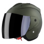 Casque jet Stormer Sun Evo 2.0 Kaki Matt
