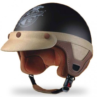 Casque jet Borsalino Panama Tabaco Mate Casque jet Borsalino Panama Tabaco Mate