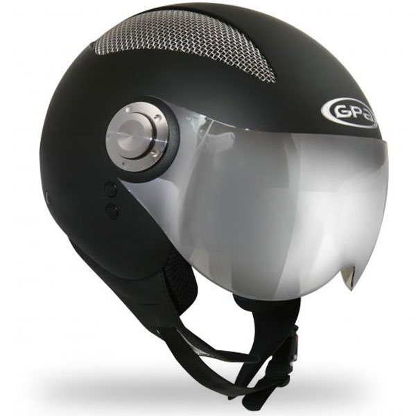 casco moto GPA Summer Negro Mate