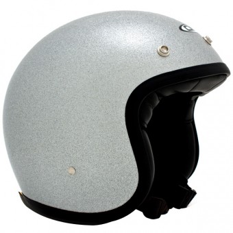 Casque jet Dmd Vintage Glitter Plata Casque jet Dmd Vintage Glitter Plata