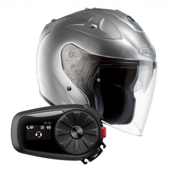 jet HJC FG-Jet Gris + Kit Bluetooth Sena 5S Solo