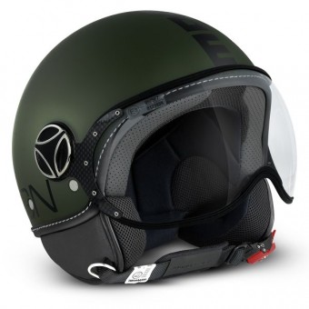 Casque jet Momo Design FGTR Classic Verde militar Mate Casque jet Momo Design FGTR Classic Verde militar Mate