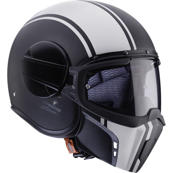 jet Caberg Ghost Legend Matt Black White