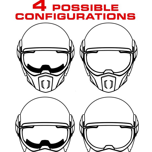 Caberg Ghost Legend Matt Black White