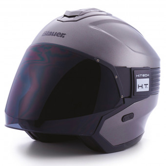 Casque jet Blauer Hacker Titanium Matt Black Casque jet Blauer Hacker Titanium Matt Black