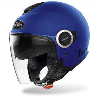 Casque jet Airoh Helios Blue Matt Casque jet Airoh Helios Blue Matt