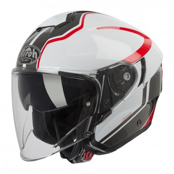 jet Airoh Hunter Soul Blanco Rojo