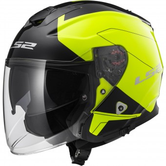 jet LS2 Infinity Beyond Black H-V Yellow OF521