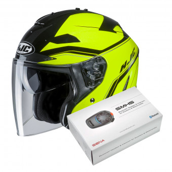 jet HJC IS-33 II Korba MC4H + Kit Bluetooth Sena SMH5