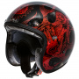 Casque jet Premier Le Petit BD Red Chromed