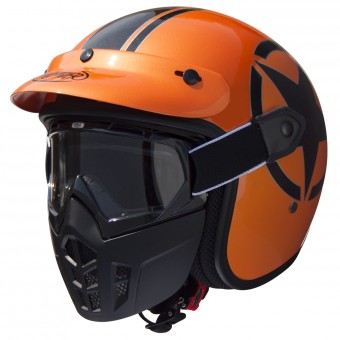 jet Premier Mask Star Metalic Naranja