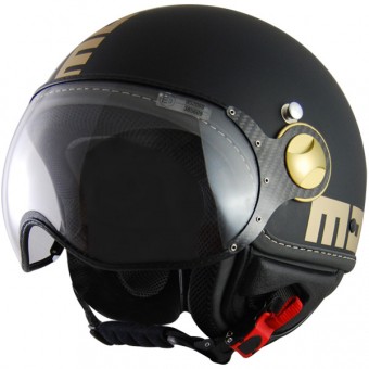 jet Momo Design Fighter Negro Mate - Oro 0S0