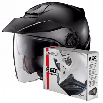 Casque jet Nolan N40 5 Classic N-Com Flat Black 10 Casque jet Nolan N40 5 Classic N-Com Flat Black 10