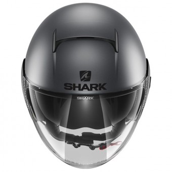 Shark Nano Street Neon Antracita Negro Mate + Kit Bluetooth Sharktooth Prime