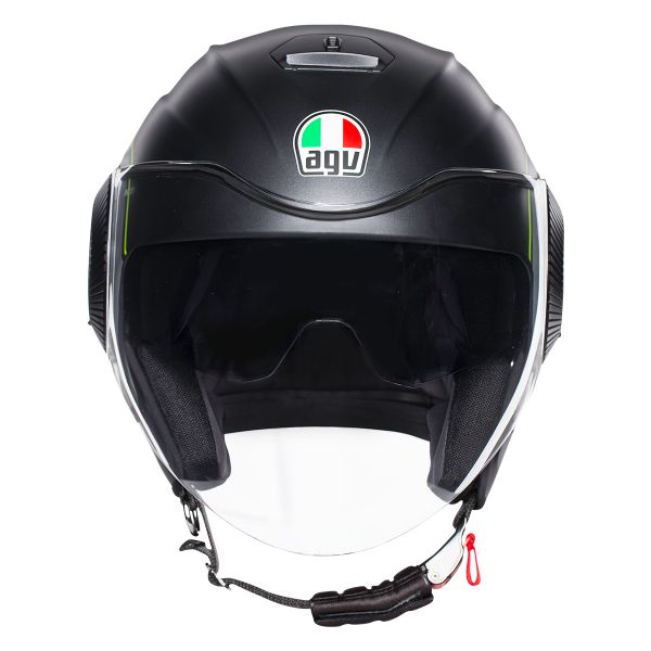 AGV Orbyt Brera Negro Mate Gris Amarillo