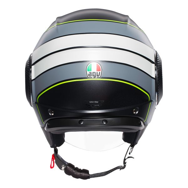 AGV Orbyt Brera Negro Mate Gris Amarillo