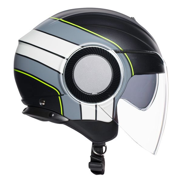 AGV Orbyt Brera Negro Mate Gris Amarillo