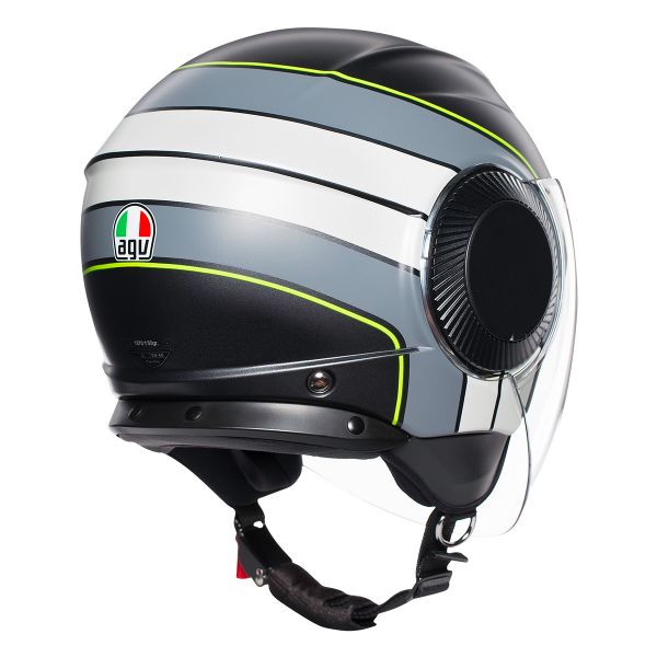 AGV Orbyt Brera Negro Mate Gris Amarillo
